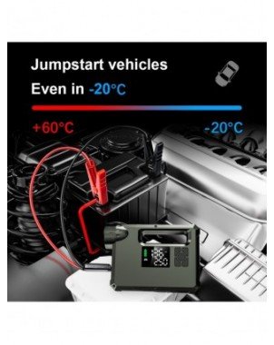 Įrankiai ir priežiūra-Kiti priežiūros produktai-Automobilio Jump Starter su oro kompresoriu