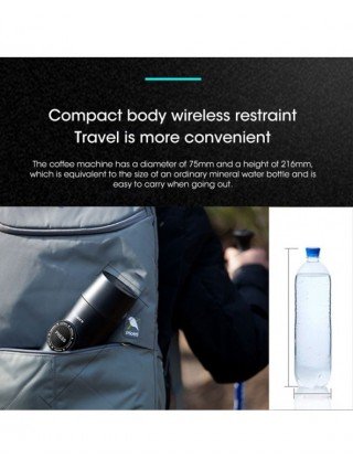 Virtuvė-Gėrimai-80ml nešiojamasis mini espreso kavos aparatas 18bar elektrinis USB karšto ir