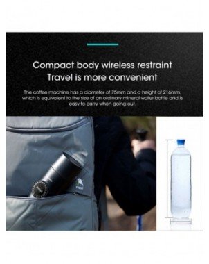Virtuvė-Gėrimai-80ml nešiojamasis mini espreso kavos aparatas 18bar elektrinis USB karšto ir