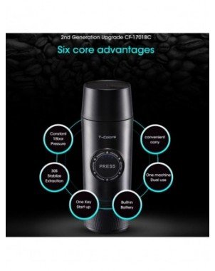 Virtuvė-Gėrimai-80ml nešiojamasis mini espreso kavos aparatas 18bar elektrinis USB karšto ir