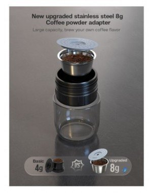 Kitchen-Drinkware-HiBREW Portable Coffee Machine for Car &