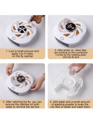 Garden Supplies-Other items-USB Automatic Flies Killer Fly Trap