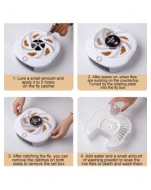 Garden Supplies-Other items-USB Automatic Flies Killer Fly Trap