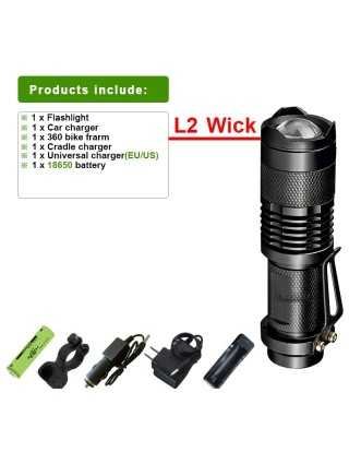 XHP199 High Power LED Flashlight 18650 Or 26650 Battery XHP50.2