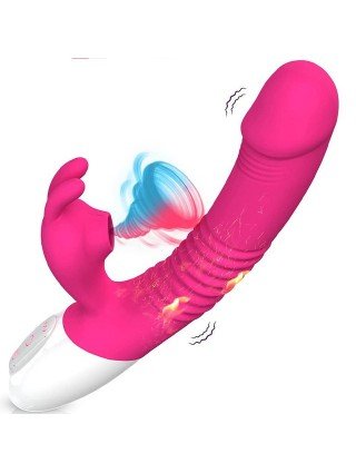 Vibratoriai, Dildo-Dvigubi – klitoriniai-Čiulpimo vibratorius G taško makšties klitorio