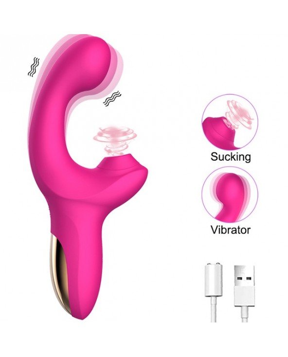 Female G-spot Sucking Flapping Vibrator Clit