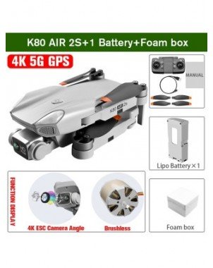 Camera & Photo-Camera Drones-2021 NEW K80Air 2S GPS Drone 4K