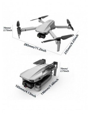 Camera & Photo-Camera Drones-KF102 GPS Drone 4KHD Camera 2-Axis
