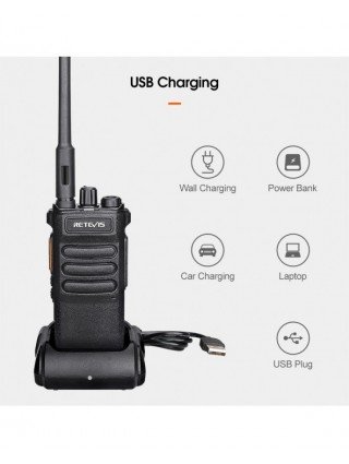 Ryšių įranga-Racijos-10W Retevis Walkie Talkie Long Range RT86 Walkie-talkie 1/2 vnt dvipusis