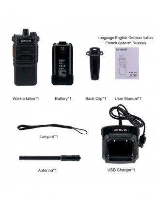Ryšių įranga-Racijos-10W Retevis Walkie Talkie Long Range RT86 Walkie-talkie 1/2 vnt dvipusis