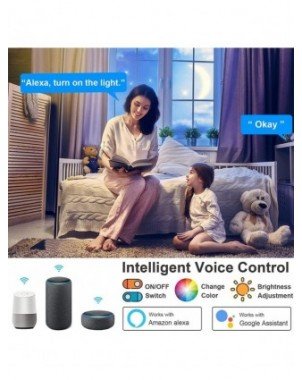 Vidinis apšvietimas-Lubų šviestuvai-Tuya Smart Wifi Led lubų lempa, Smart Life nuotolinio