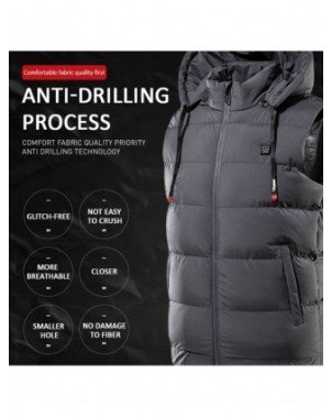 Outerwear & Jackets-Jackets-Electric Heated Hooded Vest Thermal