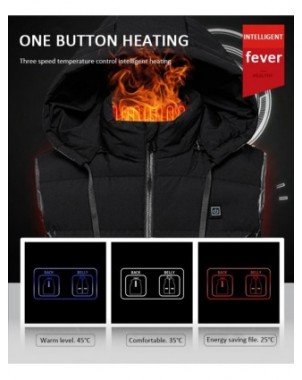 Outerwear & Jackets-Jackets-Electric Heated Hooded Vest Thermal