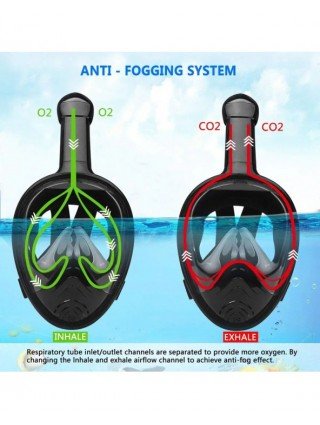 Swimming-Swimming-Full Face Snorkel Mask with Detachable Camera