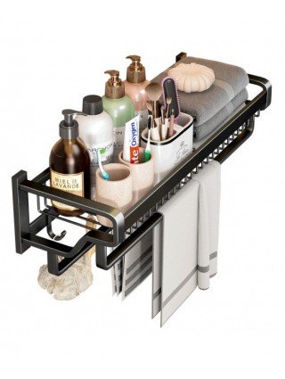 Furniture-Home Furniture-OUGOO Towel Rack 37-57 CM With Hook