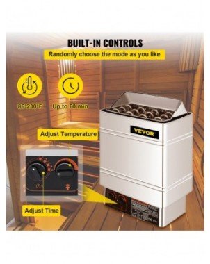 Home Improvement-Hardware-9KW Sauna Heater Stove Wet&Dry
