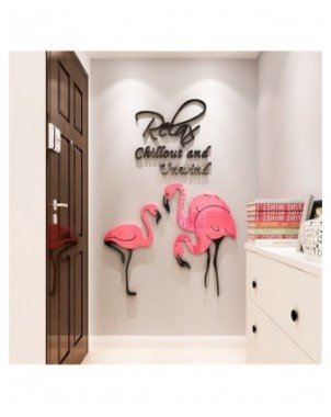 Furniture-Home Furniture-Nordic Flamingo 3D Wall Sticker For
