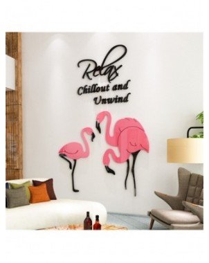 Furniture-Home Furniture-Nordic Flamingo 3D Wall Sticker For
