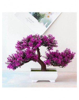 Šventėms-Dirbtinės ir džiovintos gėlės-Dirbtiniai augalai Bonsai Nedidelis vazonas netikri