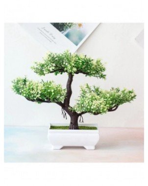 Šventėms-Dirbtinės ir džiovintos gėlės-Dirbtiniai augalai Bonsai Nedidelis vazonas netikri