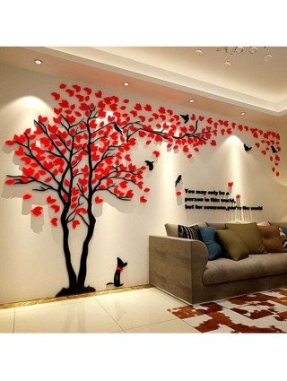 Furniture-Home Furniture-DIY Large Art Mirror Wall Stickers