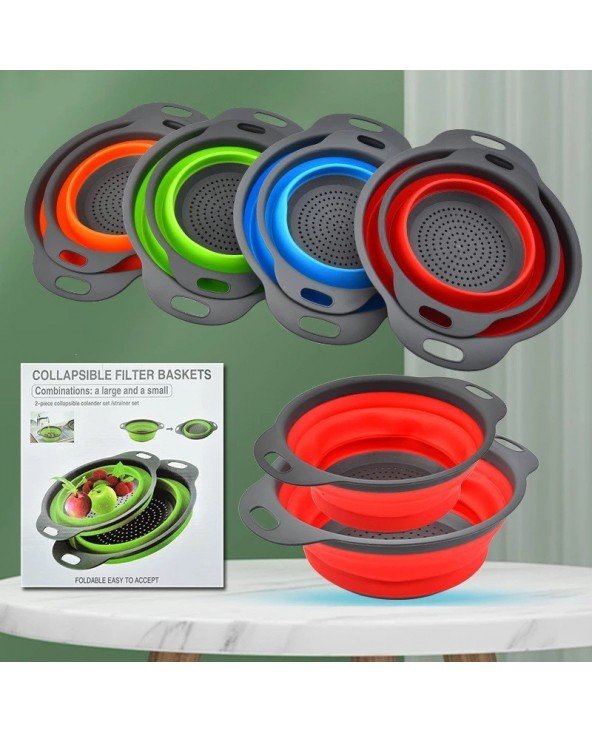 Virtuvė-Kepiniai-Silikoninis sulankstomas daržovių krepšelis Virtuvės Plastikinis daržovių Virtuvė-Kepiniai-Silikoninis sulankstomas daržovių krepšelis Virtuvės Plastikinis daržovių