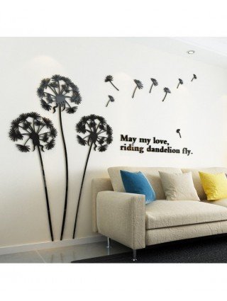 Furniture-Home Furniture-Dandelion Wallpaper Mural Modern