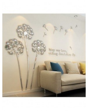 Furniture-Home Furniture-Dandelion Wallpaper Mural Modern