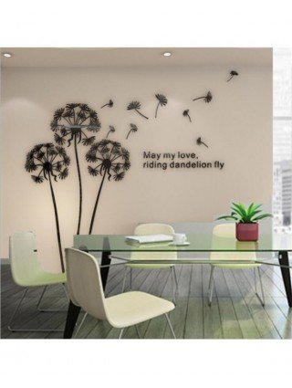 Furniture-Home Furniture-Dandelion Wallpaper Mural Modern