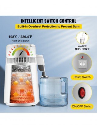 Kitchen-Drinkware-4L Water Distiller Purifier Filter Dispenser