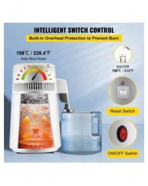 Kitchen-Drinkware-4L Water Distiller Purifier Filter Dispenser
