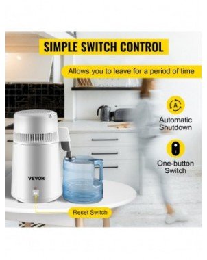 Kitchen-Drinkware-4L Water Distiller Purifier Filter Dispenser