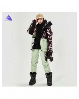 VECTOR Men Women Ski Jacket Ski Pants Winter Warm Windproof