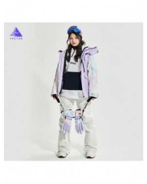 VECTOR Men Women Ski Jacket Ski Pants Winter Warm Windproof