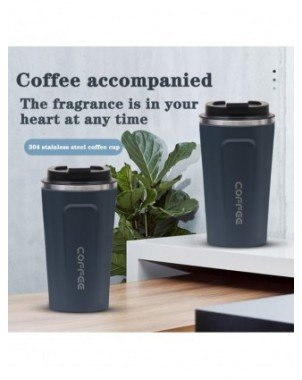 Kitchen-Drinkware-Mug Coffee Cup with Cover Stainless Steel