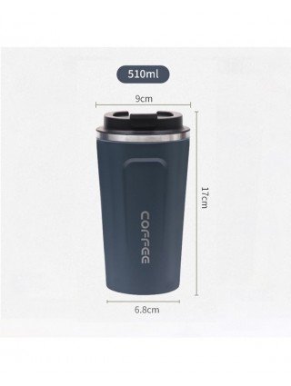 Kitchen-Drinkware-Mug Coffee Cup with Cover Stainless Steel