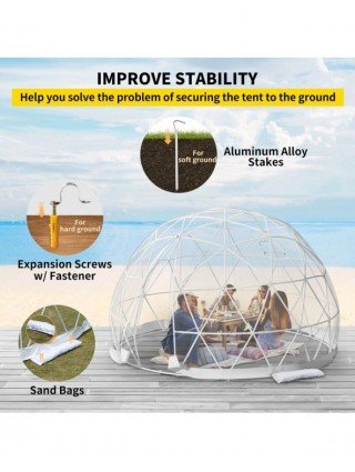 Garden Supplies-Other items-Igloo Dome Bubble Tent12ft