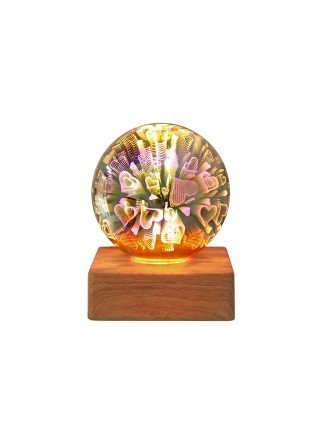 Indoor Lighting-Night Lights-moonlux 3D Firework Crystal Ball