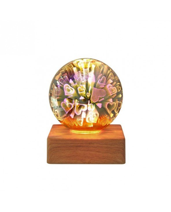 Indoor Lighting-Night Lights-moonlux 3D Firework Crystal Ball