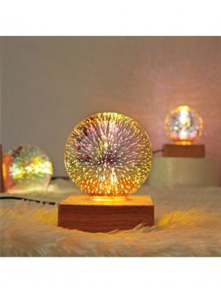 Indoor Lighting-Night Lights-moonlux 3D Firework Crystal Ball