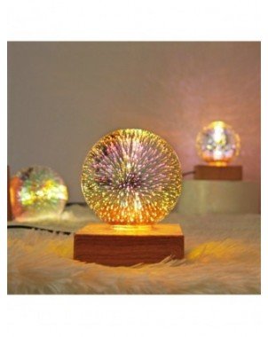 Indoor Lighting-Night Lights-moonlux 3D Firework Crystal Ball