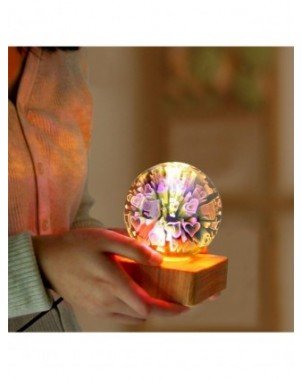 Indoor Lighting-Night Lights-moonlux 3D Firework Crystal Ball