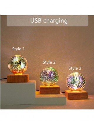 Indoor Lighting-Night Lights-moonlux 3D Firework Crystal Ball