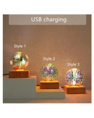 Indoor Lighting-Night Lights-moonlux 3D Firework Crystal Ball