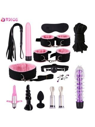 BDSM-Rinkiniai-Sekso produktai Erotiniai žaislai suaugusiesiems Dildo Vibrator Butt Anal Plug