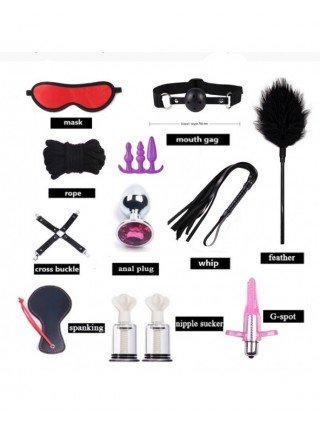 BDSM-Rinkiniai-Sekso produktai Erotiniai žaislai suaugusiesiems Dildo Vibrator Butt Anal Plug