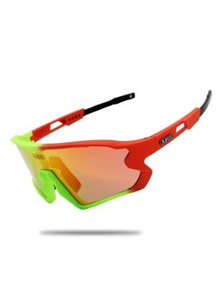 Priedai-Akiniai-5 objektyvo UV400 dviračių akiniai nuo saulės TR90 Sporto dviračių akiniai MTB