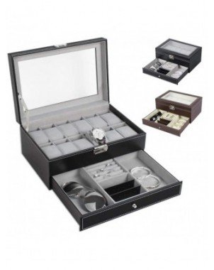 Home Storage-Makeup Organizers-2-Tier 12 Slots Watch Box