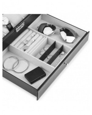 Home Storage-Makeup Organizers-2-Tier 12 Slots Watch Box