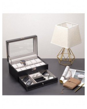 Home Storage-Makeup Organizers-2-Tier 12 Slots Watch Box